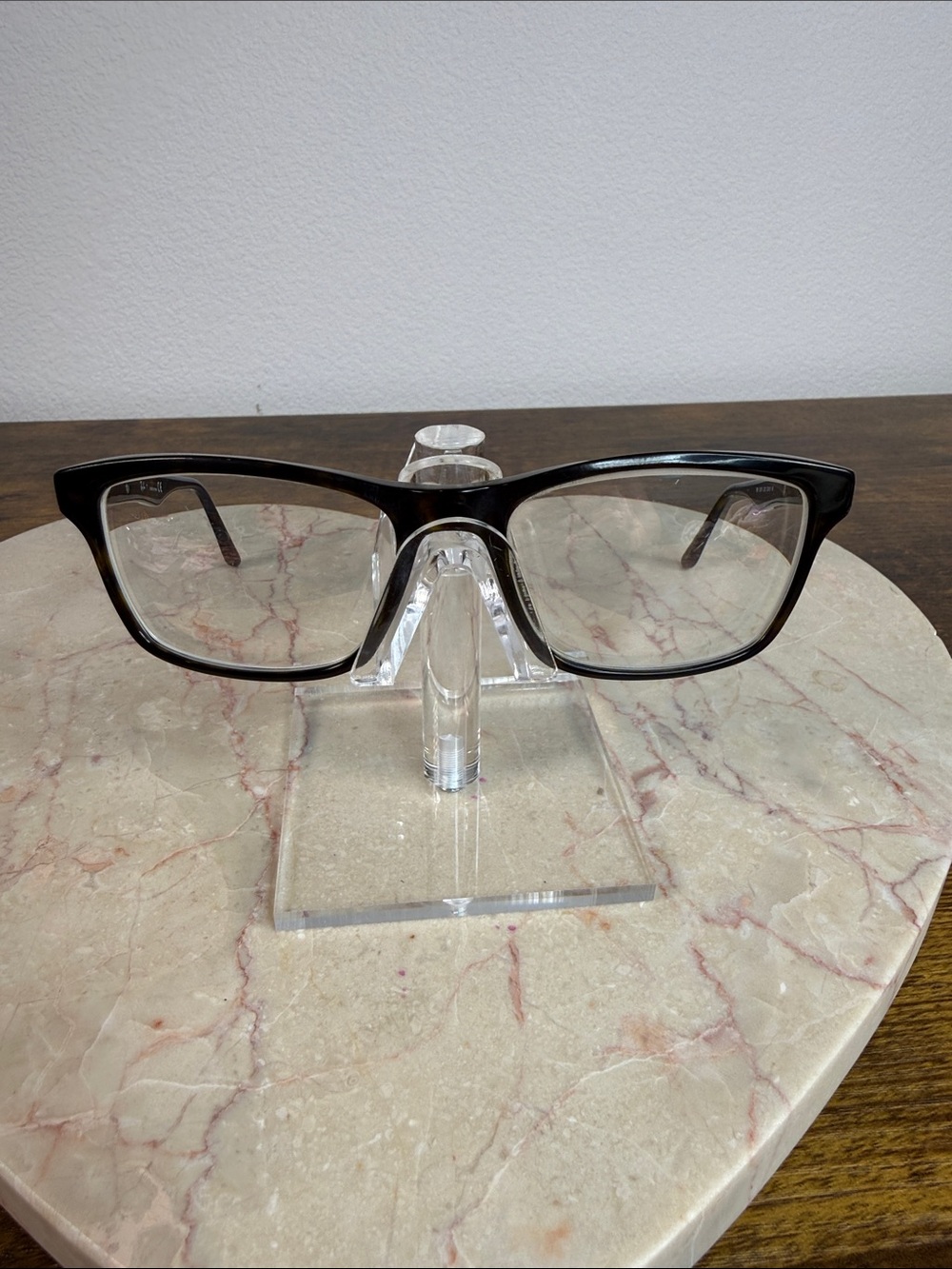Ray Ban Black Rectangle Reading Rx Glasses